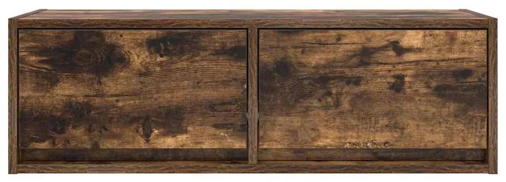 füstös tölgy színű szerelt fa TV-szekrény 80x31x25,5 cm