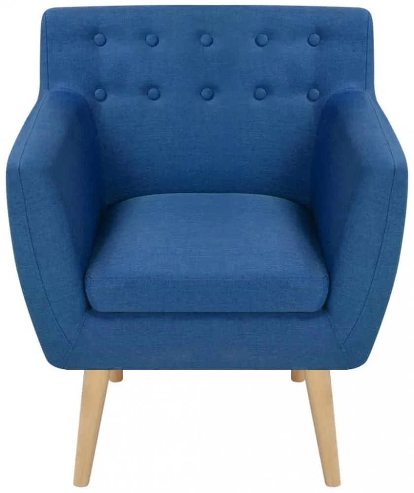 Karosszék szövet 67x59x77 cm kék