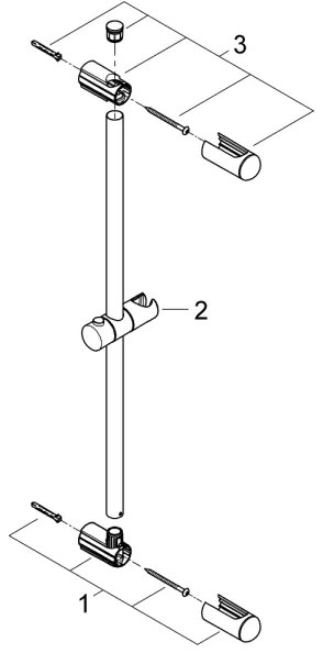 GROHE 27499000 - Zuhanyrúd EUPHORIA 600 mm fényes króm