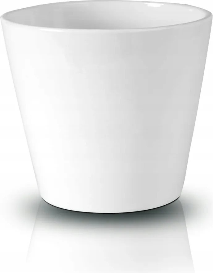 Kerámia Fedő Virágtartó 17CM Fehér