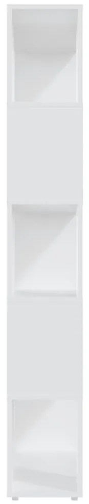 fehér szerelt fa térelválasztó könyvszekrény 80 x 24 x 155 cm