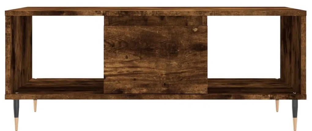 Füstös tölgy színű fatermék dohányzóasztal 90x50x36,5 cm