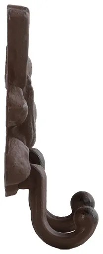 Öntöttvas madaras akasztó, 2 fogassal, 15 cm