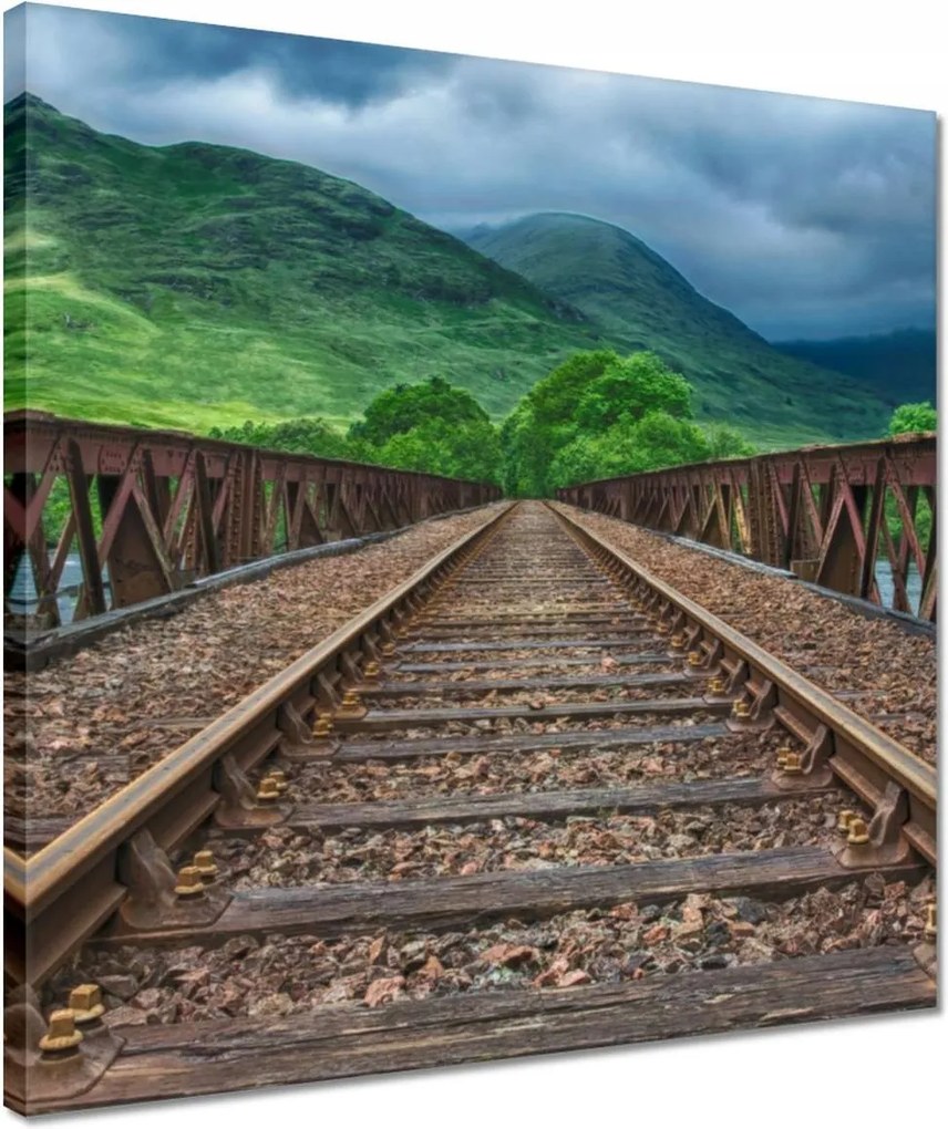 Vászonkép 40x40 Vasúti híd