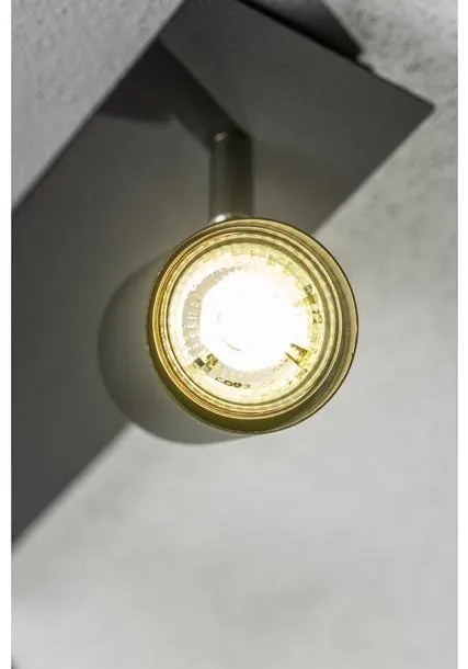 Lámpa Mennyezeti lámpatest VENETO, IP20, max. 20W, 3 x GU10, kör, fekete