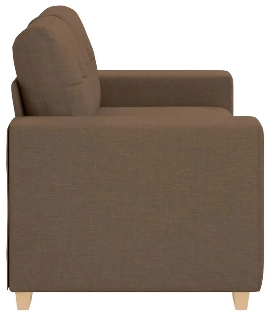 barna szövet loveseat kanapé 120 cm