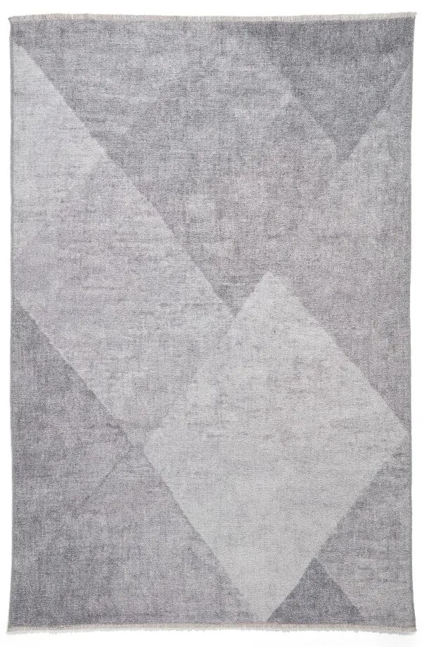 Világosszürke mosható pamutkeverék szőnyeg 122x170 cm Whisper – Think Rugs