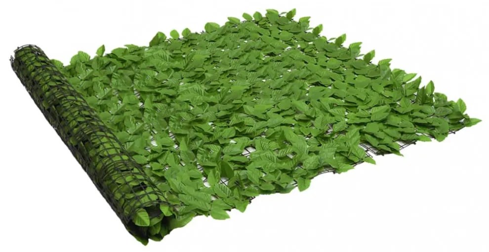 zöld leveles erkélyparaván 400 x 150 cm