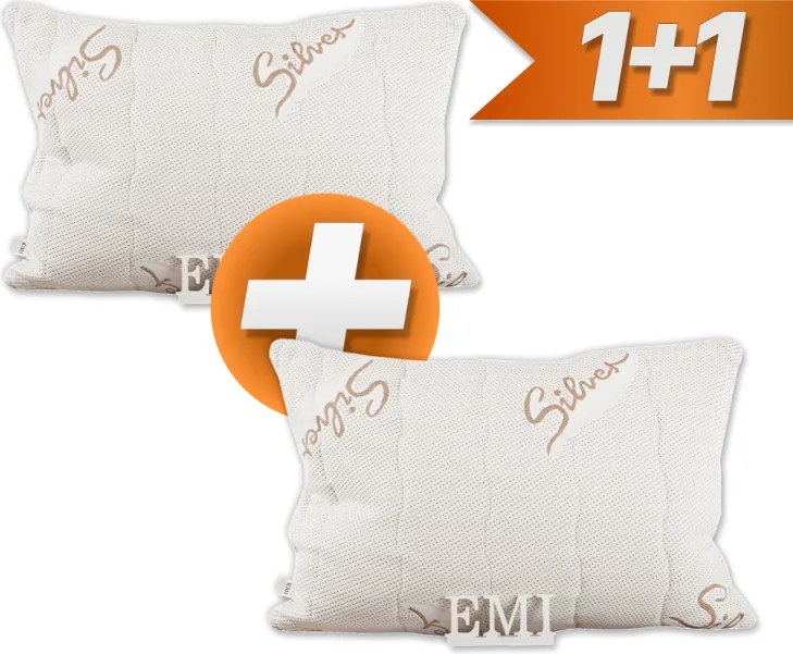 EMI Silver steppelt antiallergén párna 50x70 cm, 1+1 INGYEN