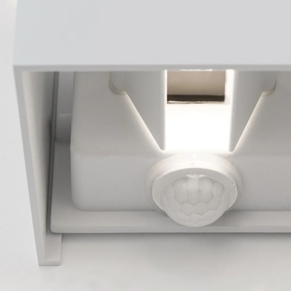 ORION-AL 11-1314 Cube-s modern kültéri fali lámpa mozgásérzékelővel 1x13W 700Lm 3000K IP54