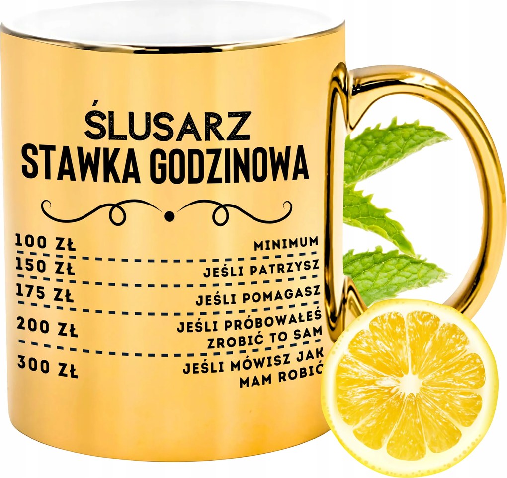 Prémium Arany Csillogó Bögre Lakatosnak Ajándék Nyomtatott Fotó