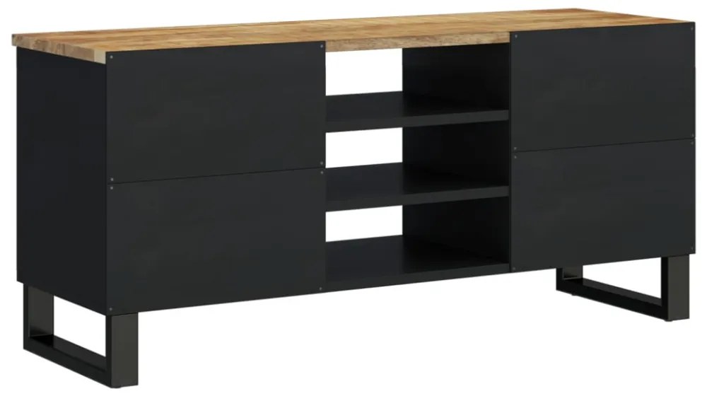 tömör mangó- és szerelt fa TV-szekrény 100 x 33 x 46 cm