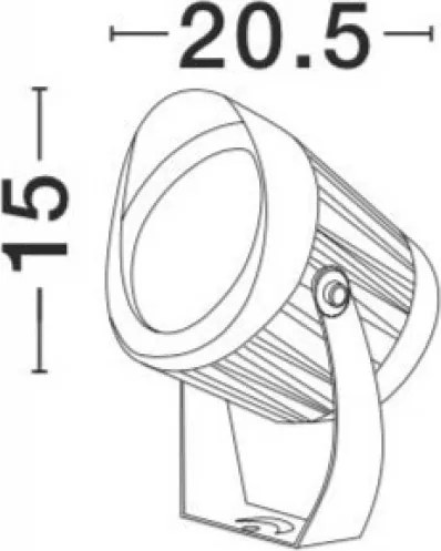 NOVA LUCE 9240679 NORTH Kültéri Növényvilágító Lámpa LED IP65