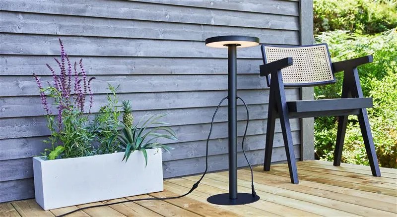 MARKSLÖJD 108173 GARDEN24 Modern Kültéri Állólámpa Fekete LED IP44