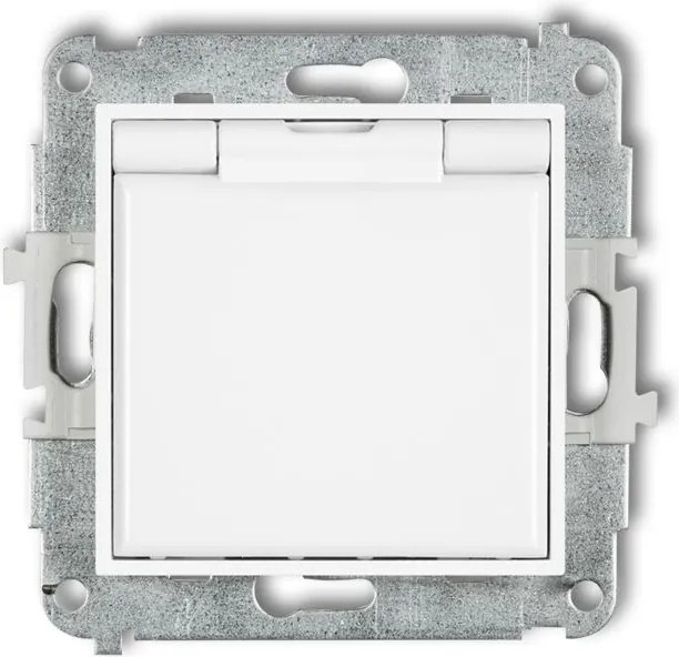 Karlik Mini fehér szimpla aljzat MGPB-1zp