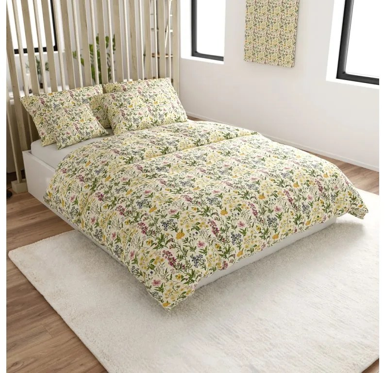 Krepp ágyneműhuzat HERBELLE színes Ágyneműhuzat mérete: 70 x 90 cm | 140 x 200 cm