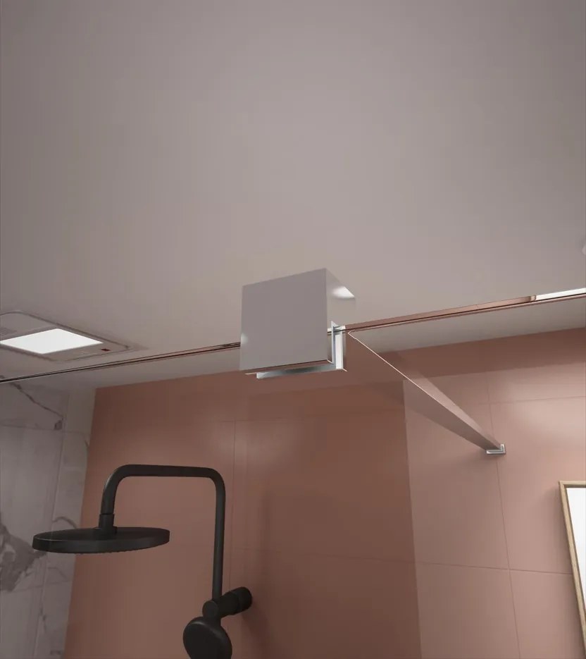 Erga Paris, profilsín zuhanyparavánokhoz 8mm üvegvastagsággal, hossz 200cm, króm, ERG-V02-PARIS-PROFILE-CR