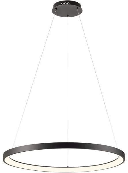 Redo 01-2677- LED Dimmelhető csillár zsinóron ICONIC LED/60W/230V átm. 78 cm fekete