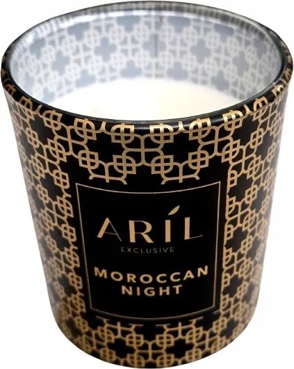 Aril Paraffin illatgyertya Moroccan Night üvegben