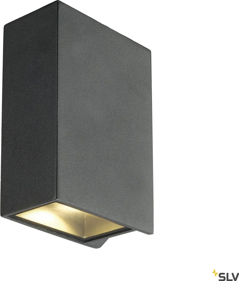 SLV 232445 QUAD Modern Kültéri Fali Lámpa Antracit LED IP44