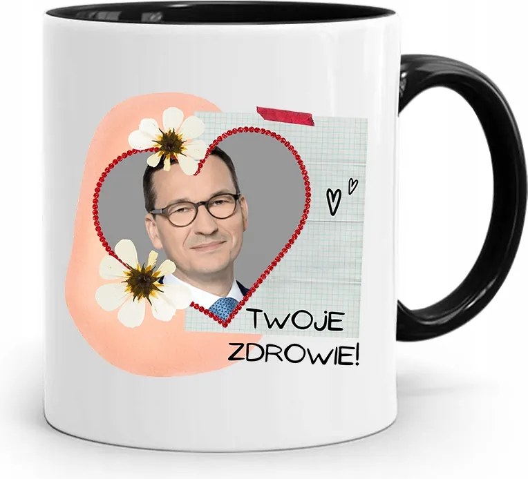 Bögre Fekete Politikusok Miniszterelnök Mateusz Morawiecki