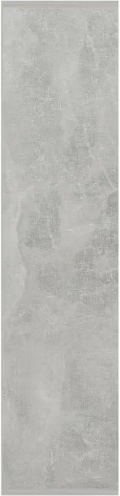 betonszürke szerelt fa könyvszekrény 50 x 25 x 106 cm