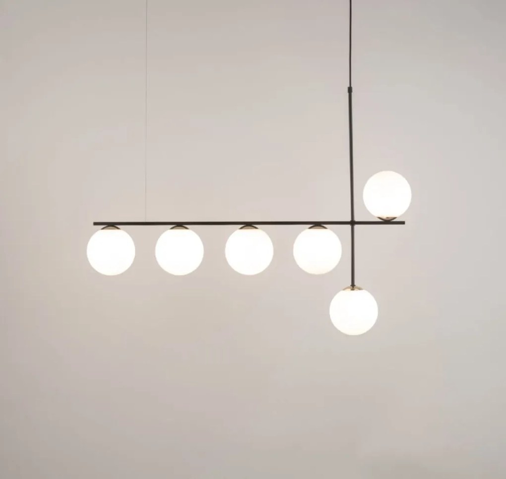 SIGMA LIGHTING 33697 SILIA Modern Függesztett Lámpa Fehér, Fekete G9 IP20