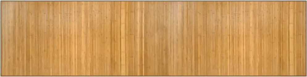vidaXL négyszögletű természetes bambusz szőnyeg 100 x 400 cm