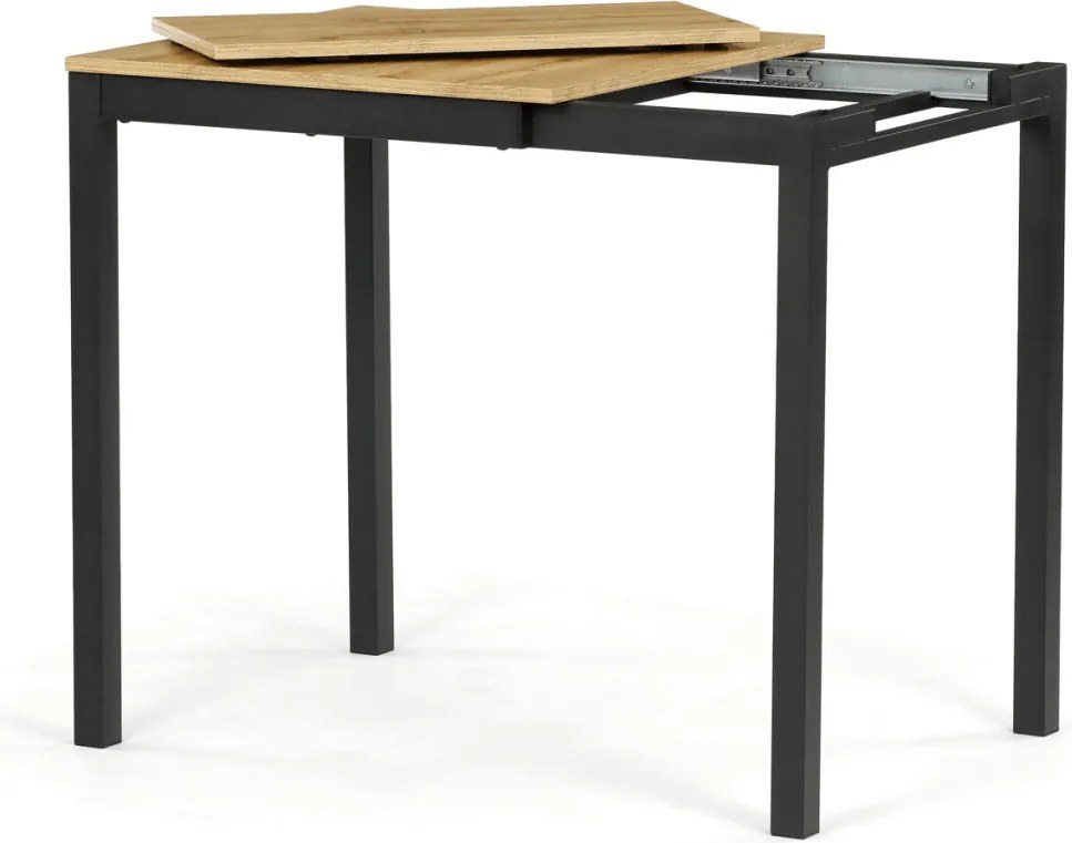 Étkezőasztal bővíthető 60–90 × 60 cm melamin tölgy OAK