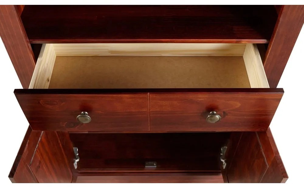 Barna borovi fenyő könyvespolc 181x31 cm Mille – Støraa