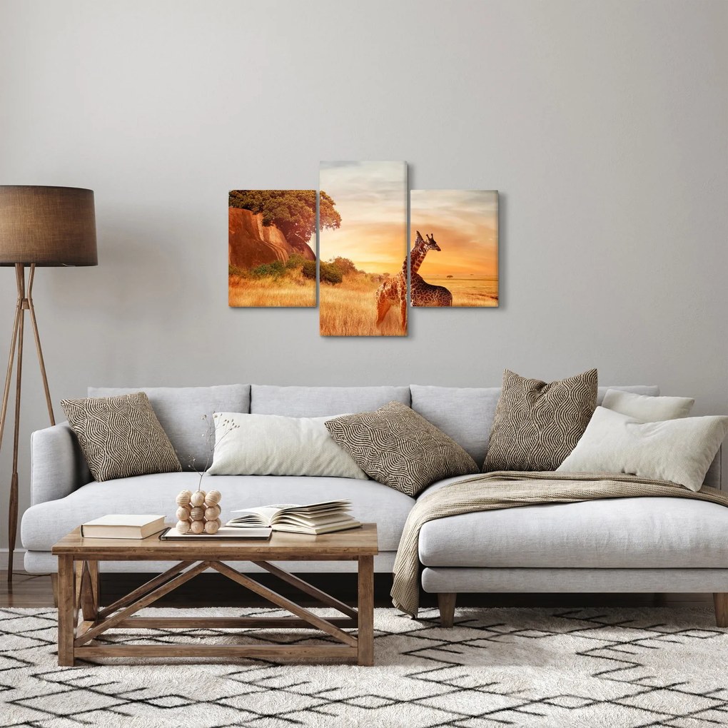 Kép - Zsiráfok Afrikában (90x60 cm)