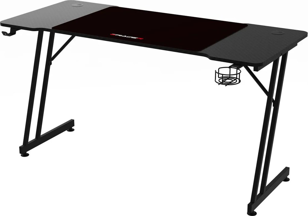 NERO karbon gamer asztal 120 × 60 cm
