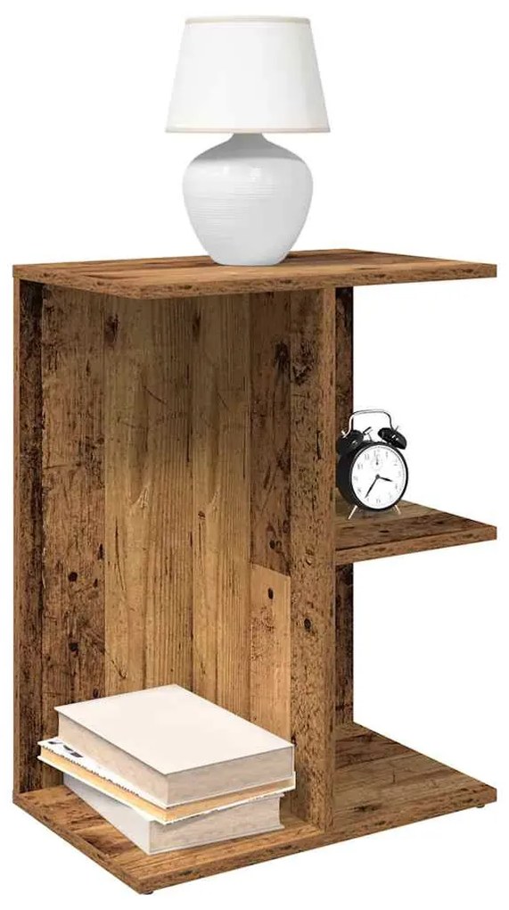 Éjjeliszekrények 2 db régi fa 46,5x29x61 cm gépelt fa