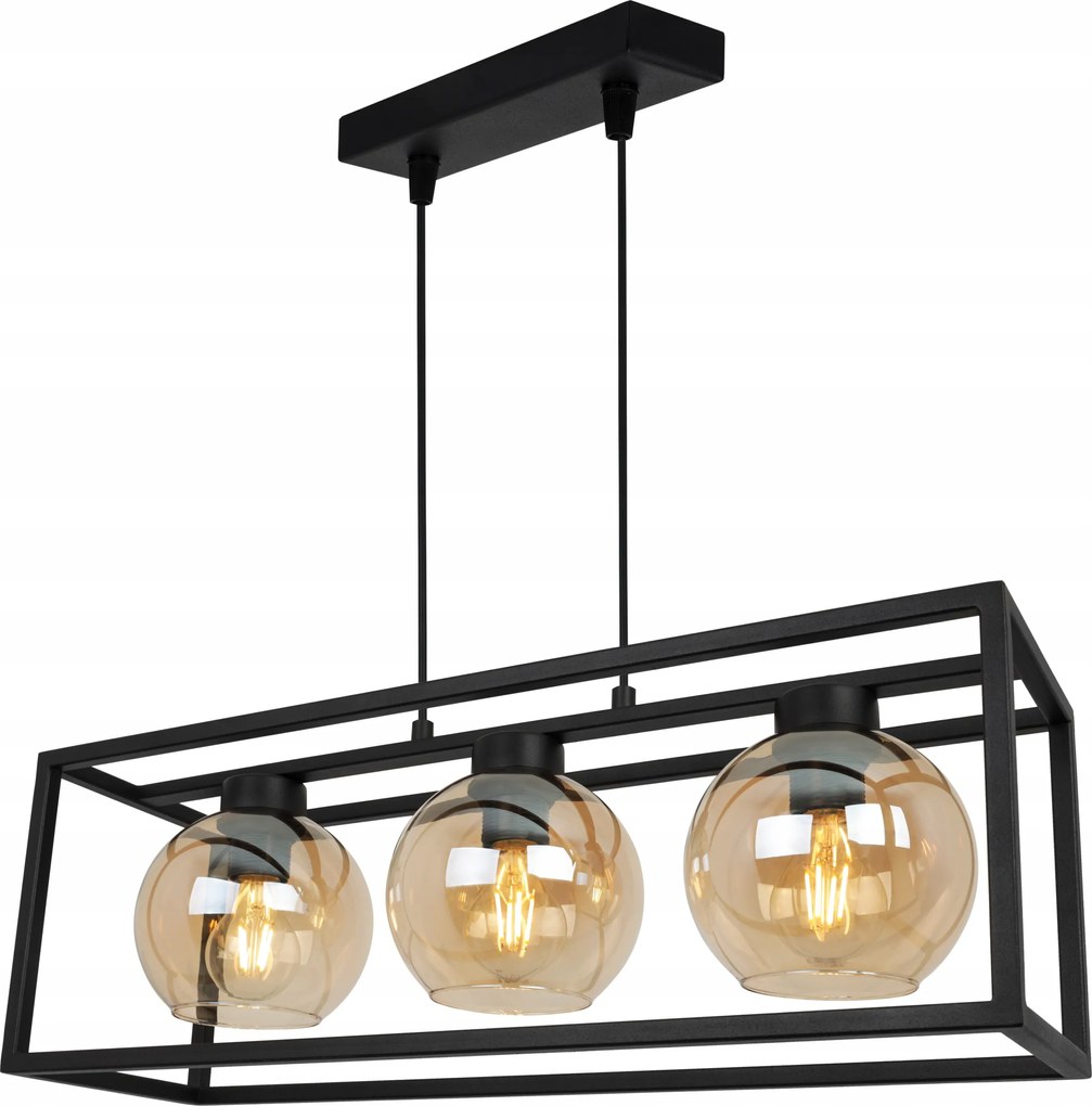 Mennyezeti Lámpa Lógó Csillár Ketrec Elegáns Üveg Gömb Méz