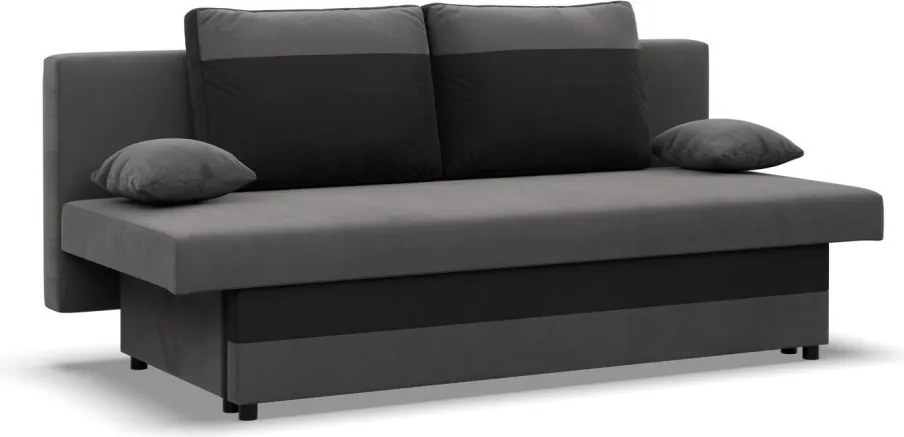 Sony kanapé, szövet anyag, bonell töltet, szürke - fekete