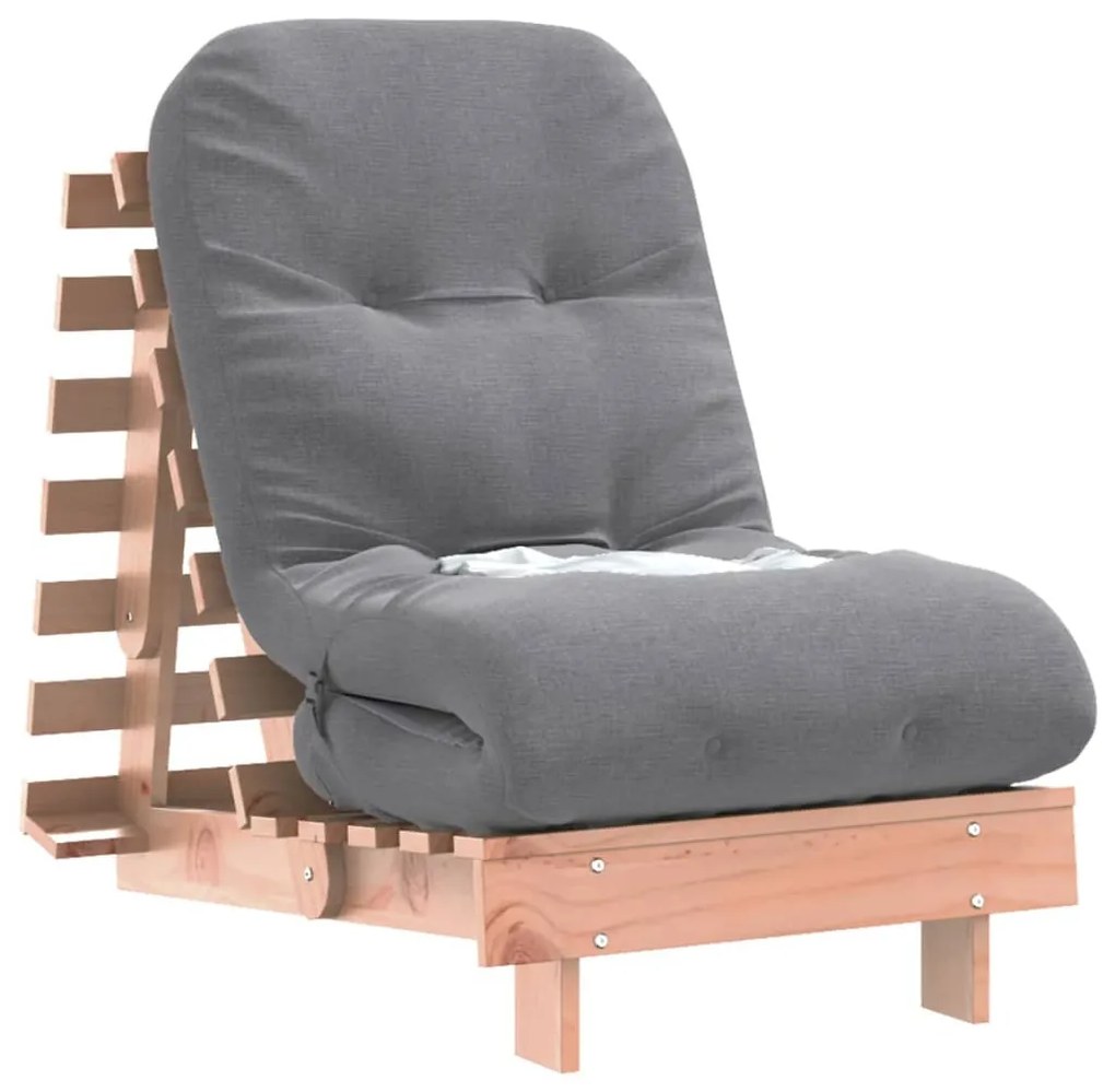 tömör duglászfenyő futon kanapéágy matraccal 60 x 206 x 11 cm