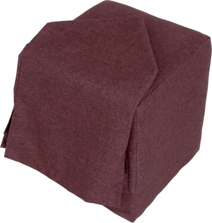 Cube H puff huzattal - S78 szövet - bordó R