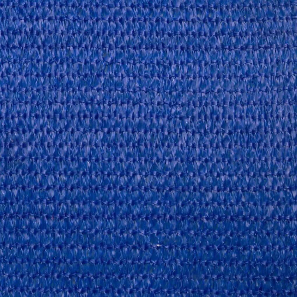 kék négyszögletű HDPE napvitorla 160 g/m² 2,5x5 m