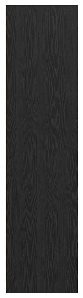 Ruhásszekrény polcokkal Musta tammi 30 x 50 x 200 cm Faanyag