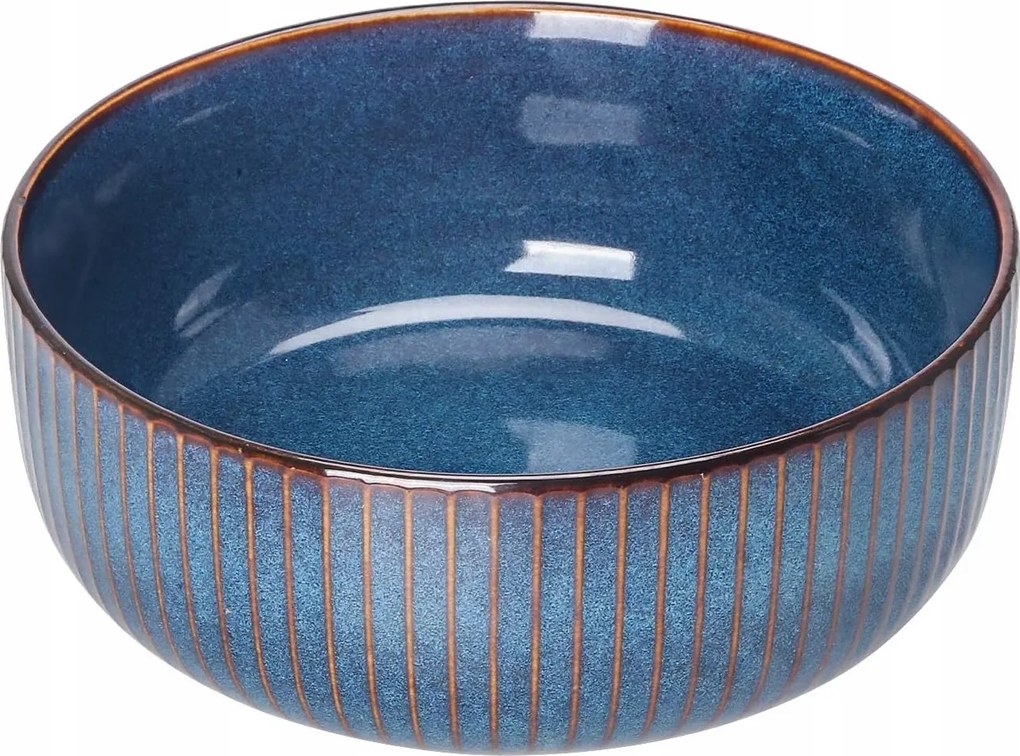 Porcelán Tál Sötétkék leveses tészta salátákhoz 21 cm 1800 ml