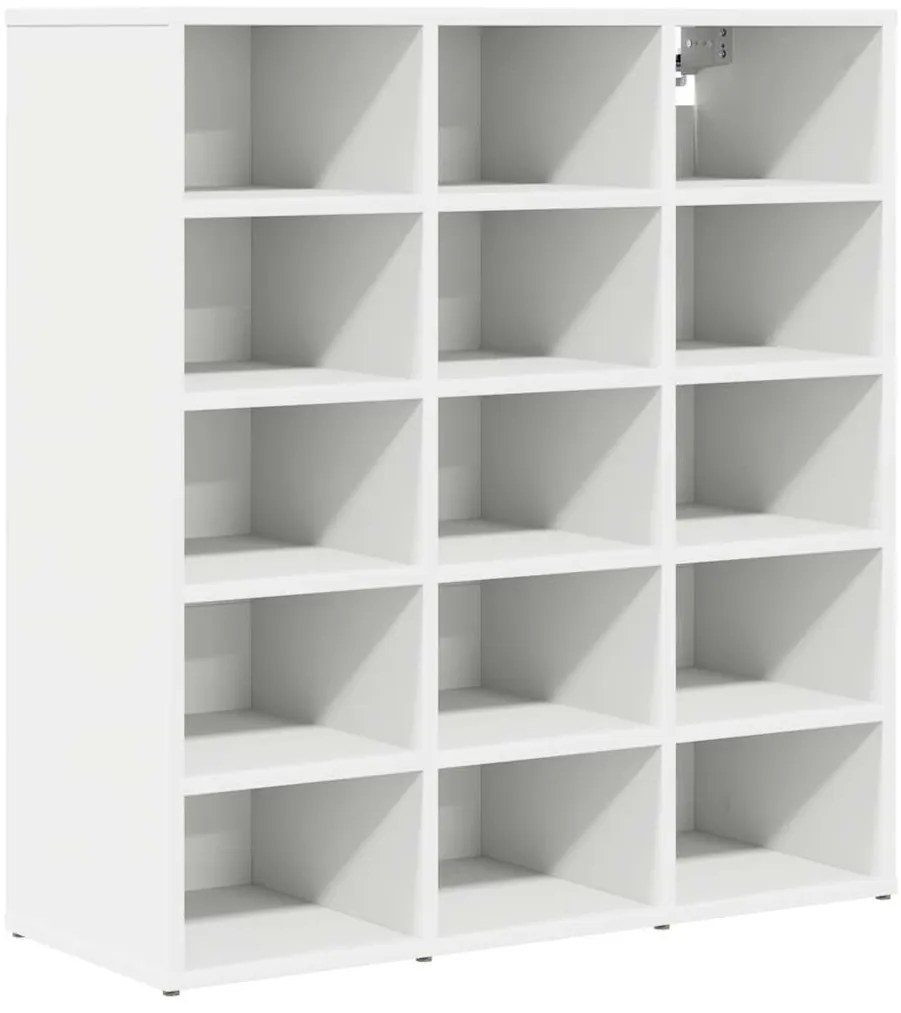 Cipősszekrény polcokkal Fehér 77.5 x 30 x 83.5 cm Faanyag