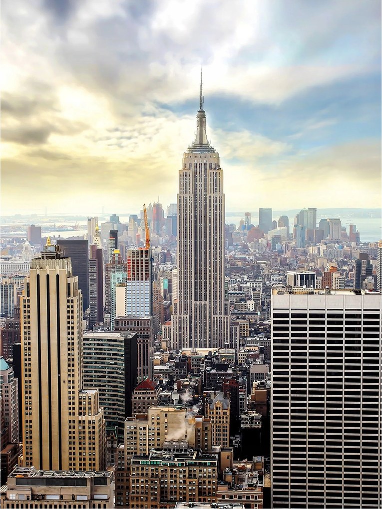 Háttérkép New York Empire State Building felhőkarcolók vinil 184x254 +ragasztó