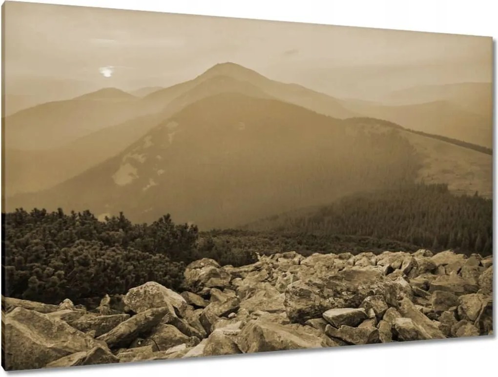 Festmények 120x80 Hegyi táj Tájkép