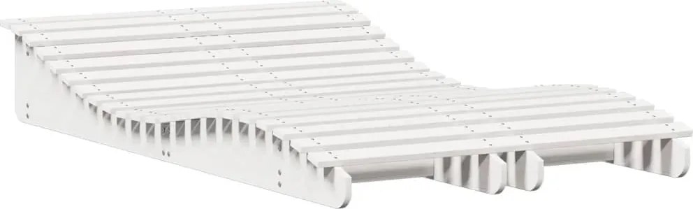 vidaXL 2 db fehér tömör fenyőfa napozóágy 205 x 60 x 31,5 cm
