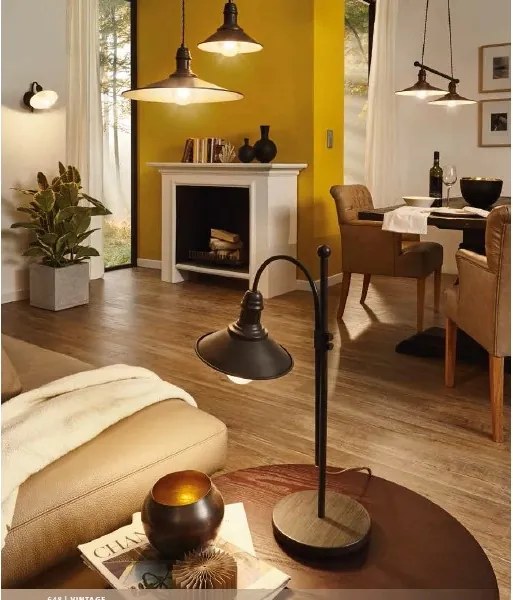 Eglo STOCKBURY 49456 Függőlámpa 1x60W/E27