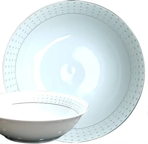 Saláta tálaló Porcelán 23CM Arany Gyémánt Kerámia Tál Ok