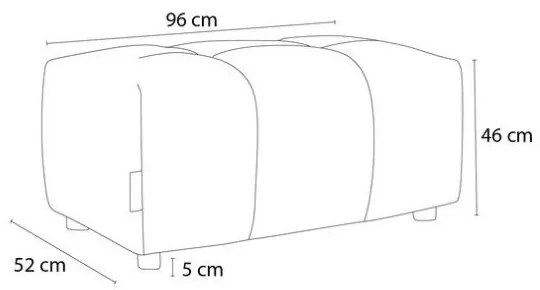 Szürke zsenília lábtartó Roxelane – Bobochic Paris