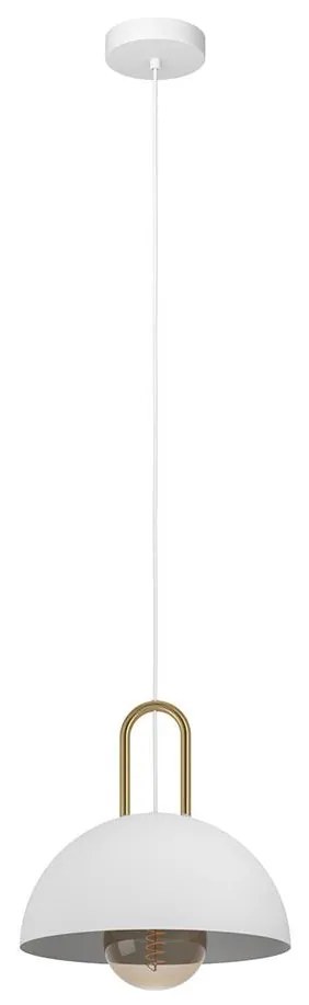 Eglo 99695 - Csillár zsinóron CALMANERA 1xE27/40W/230V fehér