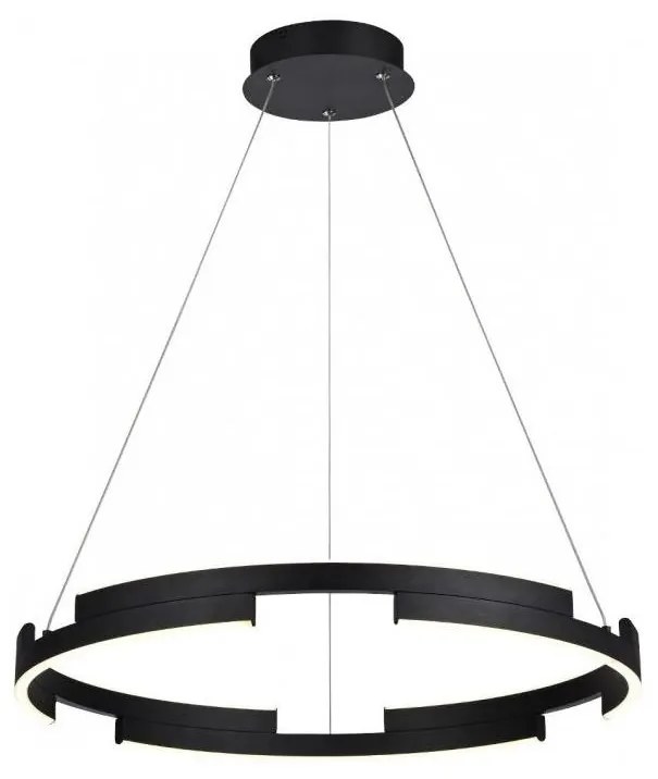 Redo 01-3173 - LED Dimmelhető csillár zsinóron CASTLE LED/36W/230V fekete