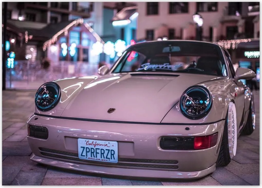 Poszterek 70x50 Fehér Porsche